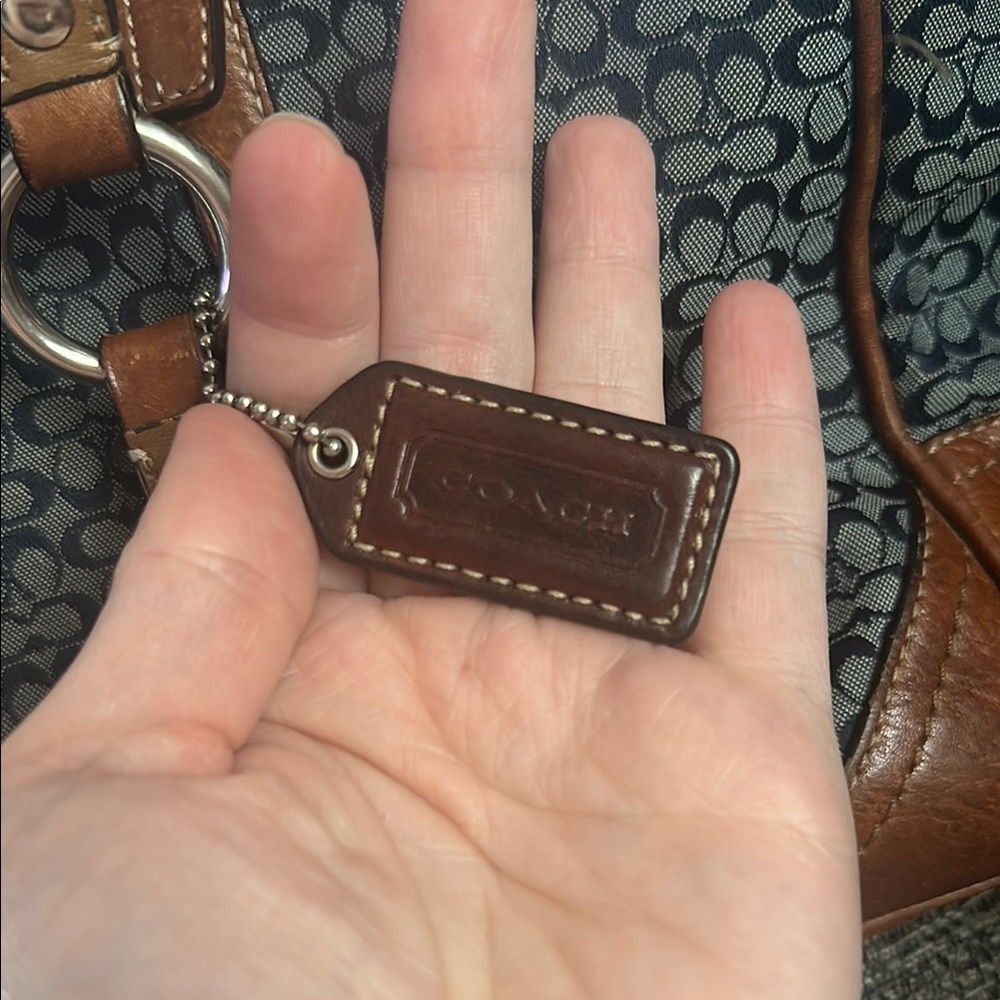 Coach Brown and Black Tote Bag - Picture 3 of 10